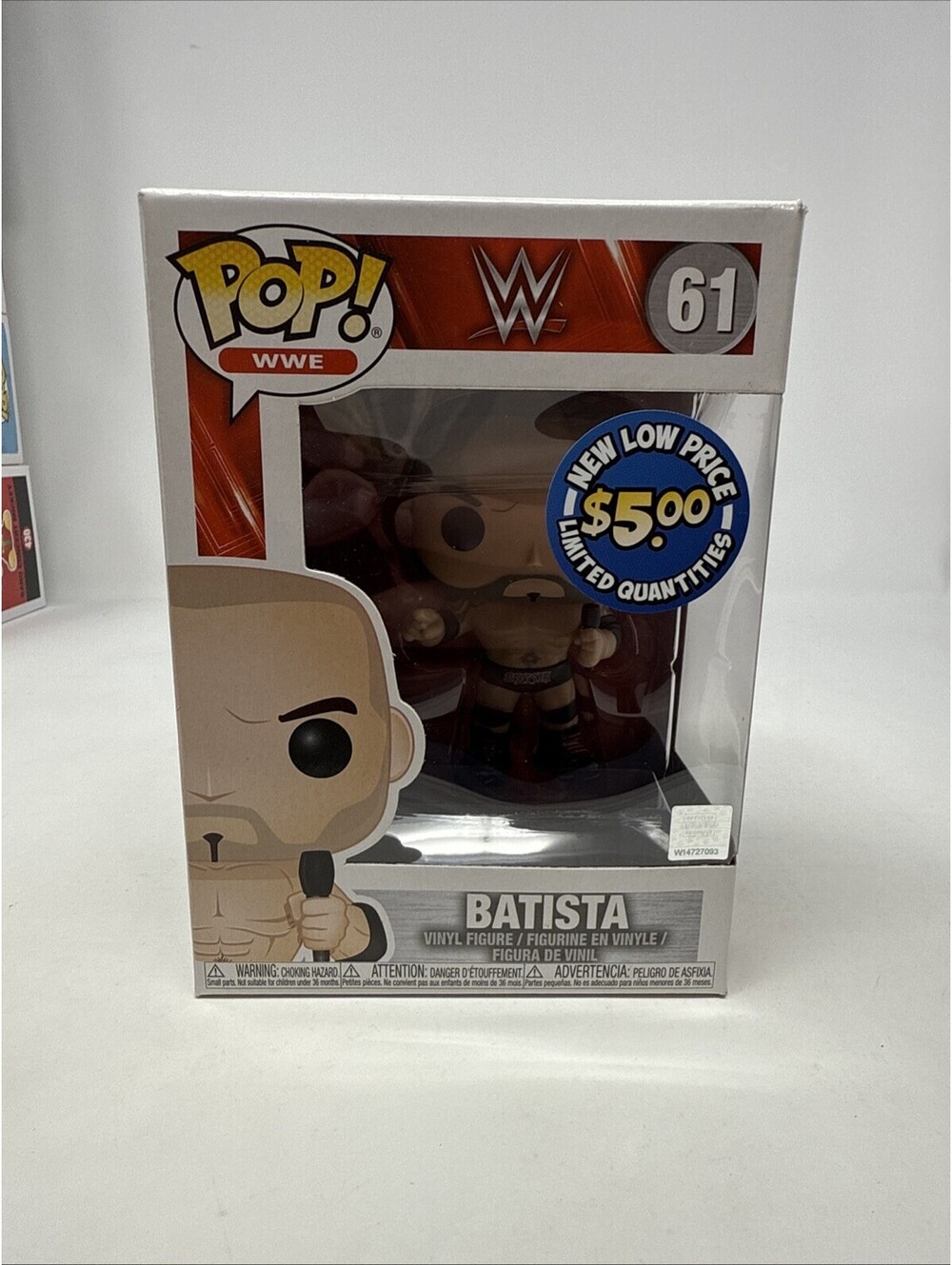 RETIRED Funko Pop! WWE Batista #61 (new, vinyl)